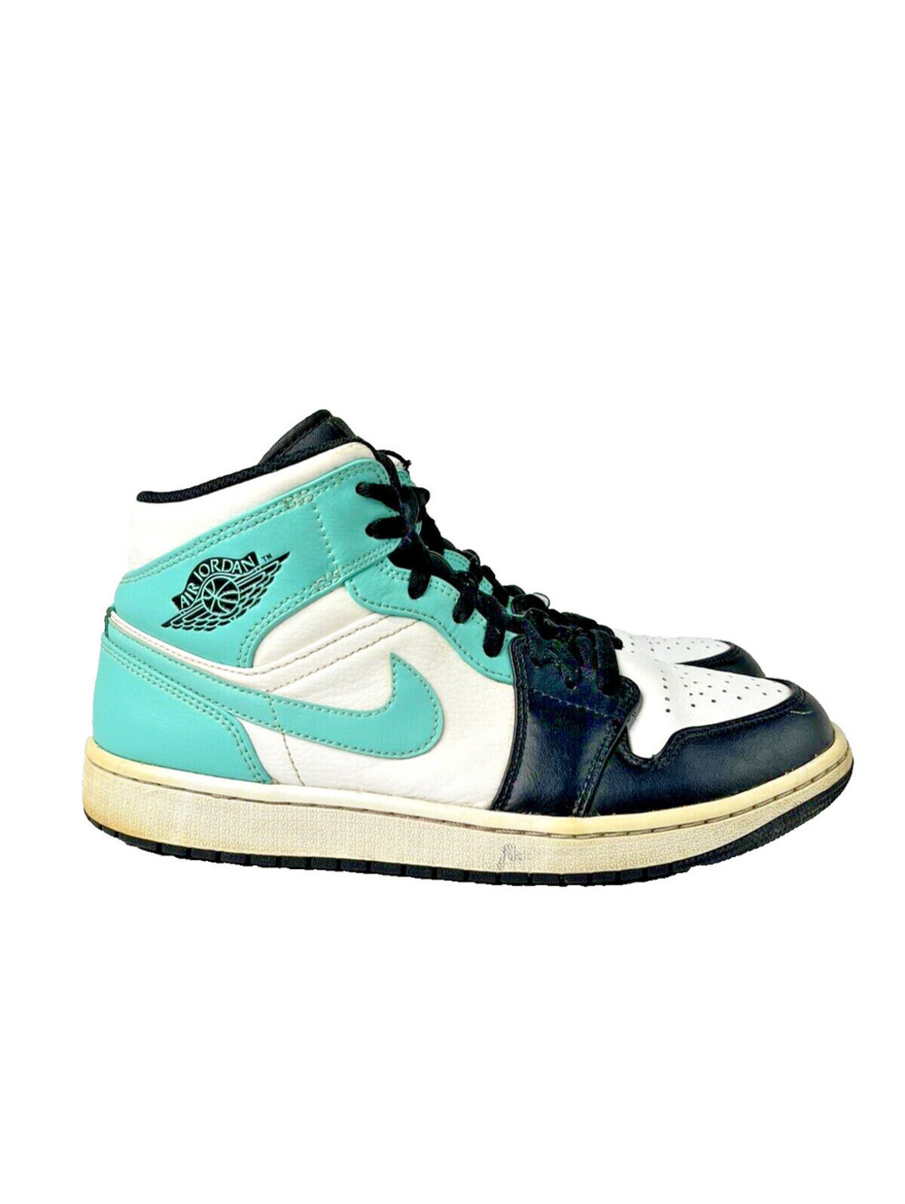 Nike Air Jordan 1 Mid Tropical Twist Igloo Black (554725-132) Men’s Sz 9.5